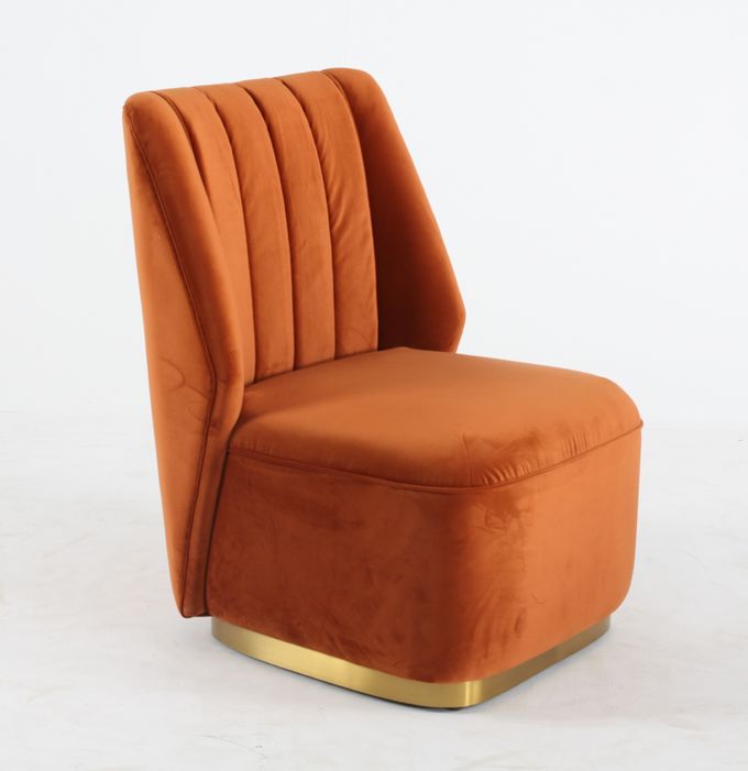 Único veludo Sofa Chair Modern And Luxury moderno da sala de visitas 3