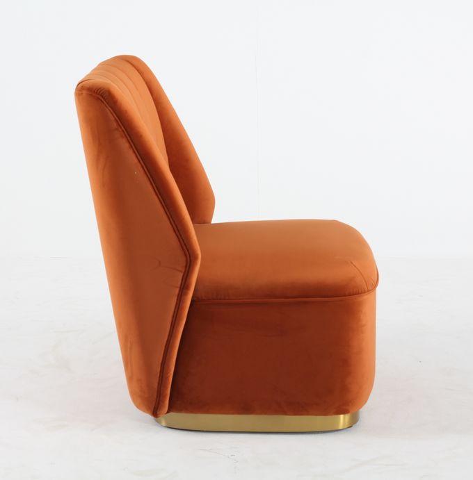 Único veludo Sofa Chair Modern And Luxury moderno da sala de visitas 2