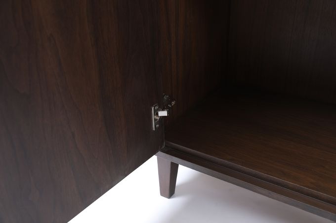 Armários do aparador da porta dobro da sala de jantar da mobília da casa modernos 3