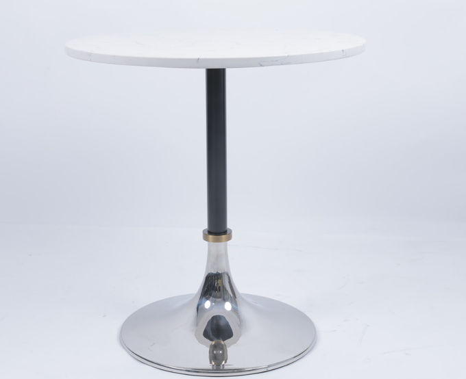 Hotéis comerciais Metal Marmore Sala de estar Mesa de café Dimensões personalizadas 3