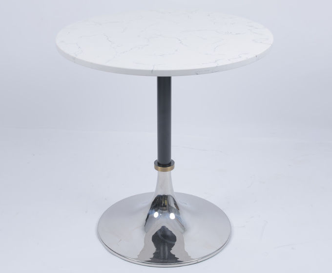 Hotéis comerciais Metal Marmore Sala de estar Mesa de café Dimensões personalizadas 2