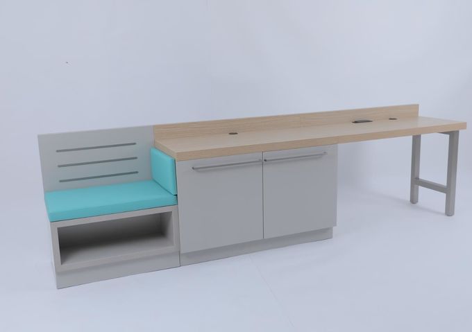Modern Bedroom Custom Expansive Linear Desk Para o Hilton Hotel 1