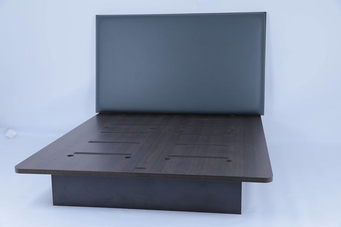 Cama moderna com cabeçalho de vinil Casa de hotel Conjuntos de móveis de quarto 1