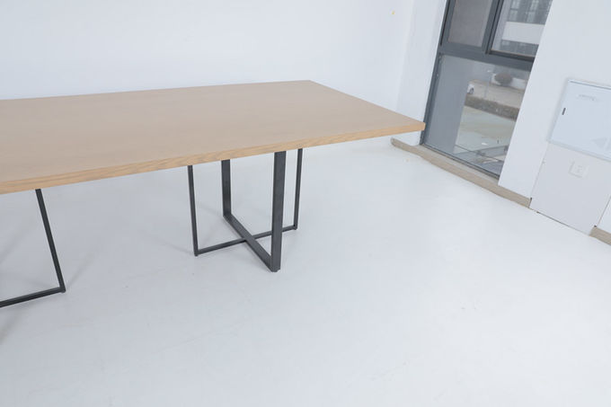 Mesa de madeira feita sob encomenda do quarto moderno com console do metal 2