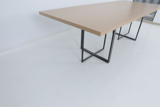 Mesa de madeira feita sob encomenda do quarto moderno com console do metal 0