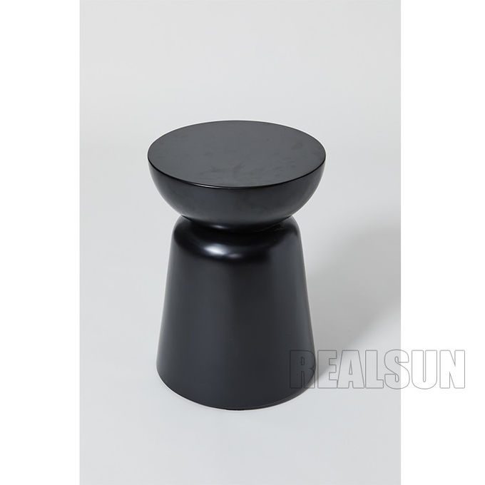 Mesa de centro moderna da pedra do mármore da forma, tabela lateral de pedra na cor preta para a sala de visitas do hotel ou sala de reunião 0