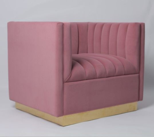 Tela feita sob encomenda Sofa Living Room Furniture Armchair de veludo da cor 3