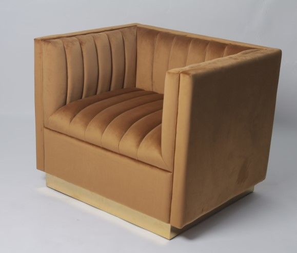 Tela feita sob encomenda Sofa Living Room Furniture Armchair de veludo da cor 1
