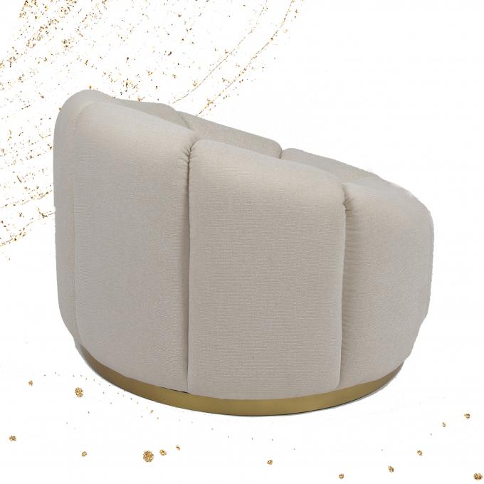 Lazer Sofa With Metal Base da abóbora de veludo da mobília da sala de visitas único 0