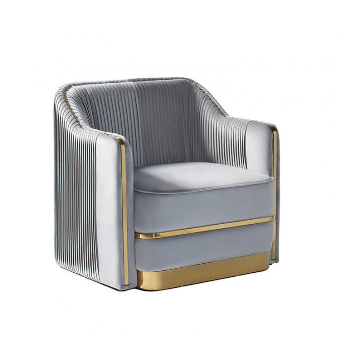 Única base contemporânea de Sofa With Gold Stainless Steel da sala de visitas 0