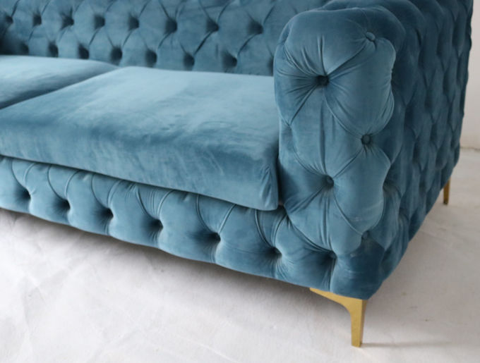 220*85*75cm Chesterfield moderno europeu Sofa Set 3