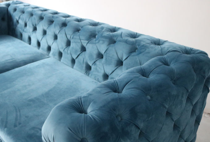 220*85*75cm Chesterfield moderno europeu Sofa Set 4