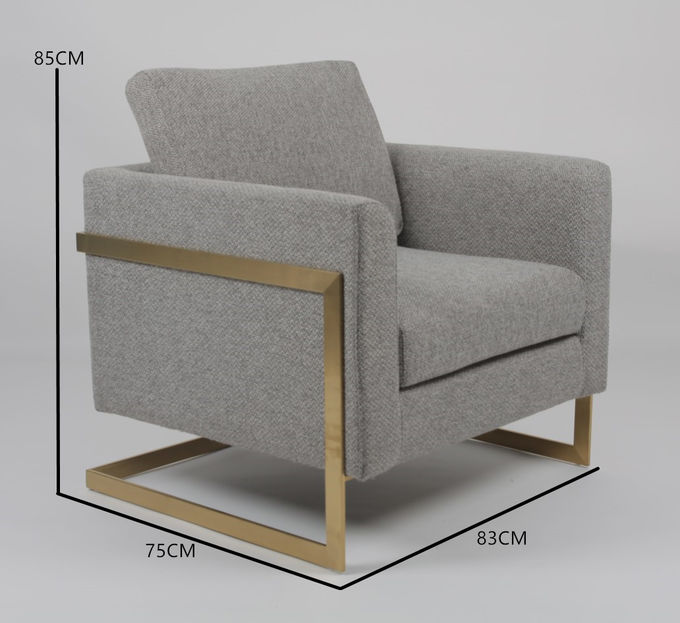 Sofá americano da sala de visitas de Gray Fabric 83*75*85CM do estilo 5