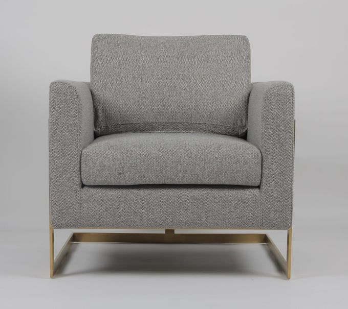 Sofá americano da sala de visitas de Gray Fabric 83*75*85CM do estilo 3