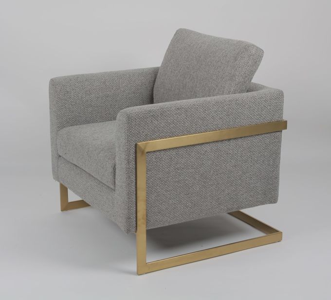 Sofá americano da sala de visitas de Gray Fabric 83*75*85CM do estilo 2