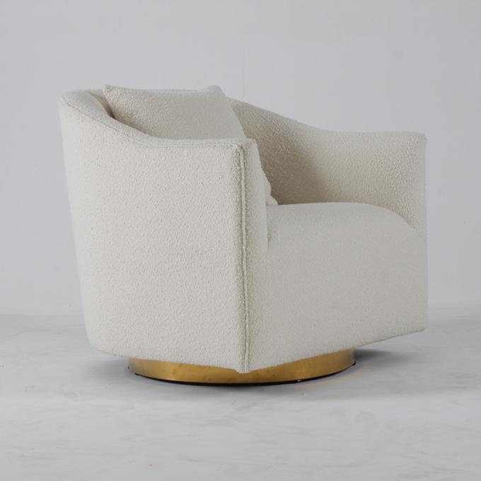 Sala de visitas moderna desdobrada Sofa White Stainless Steel 2