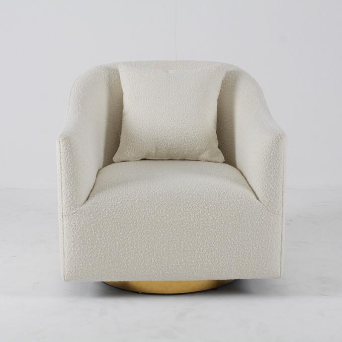 Sala de visitas moderna desdobrada Sofa White Stainless Steel 4