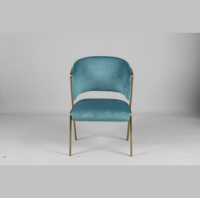 Sillas estofado Blue Velvet que janta a cadeira para nórdico moderno da cozinha 1