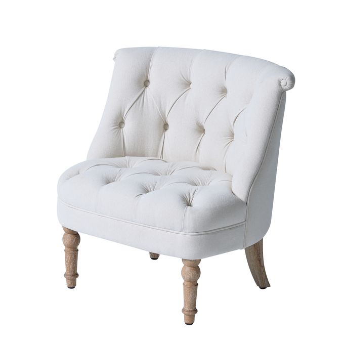 o botão branco da altura de 55cm adornou a cadeira ocasional da tela com base da madeira maciça 1
